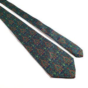 Smithsonian Institution Mens Necktie Vintage Designer Italian Accessory Work Dad